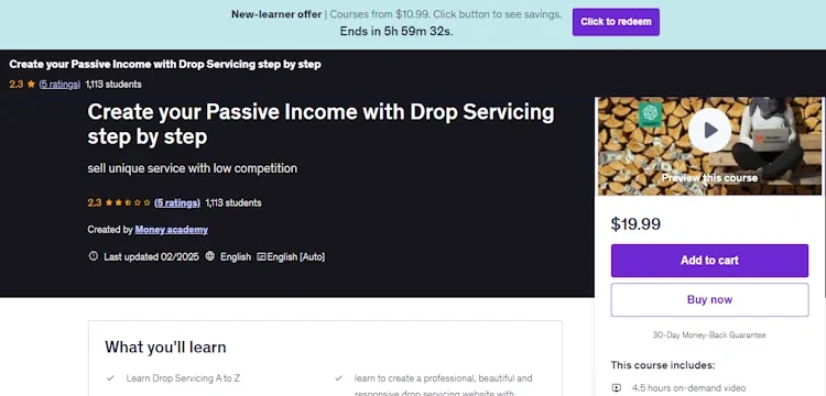 Create your Passive Income with Drop Servicing step by step